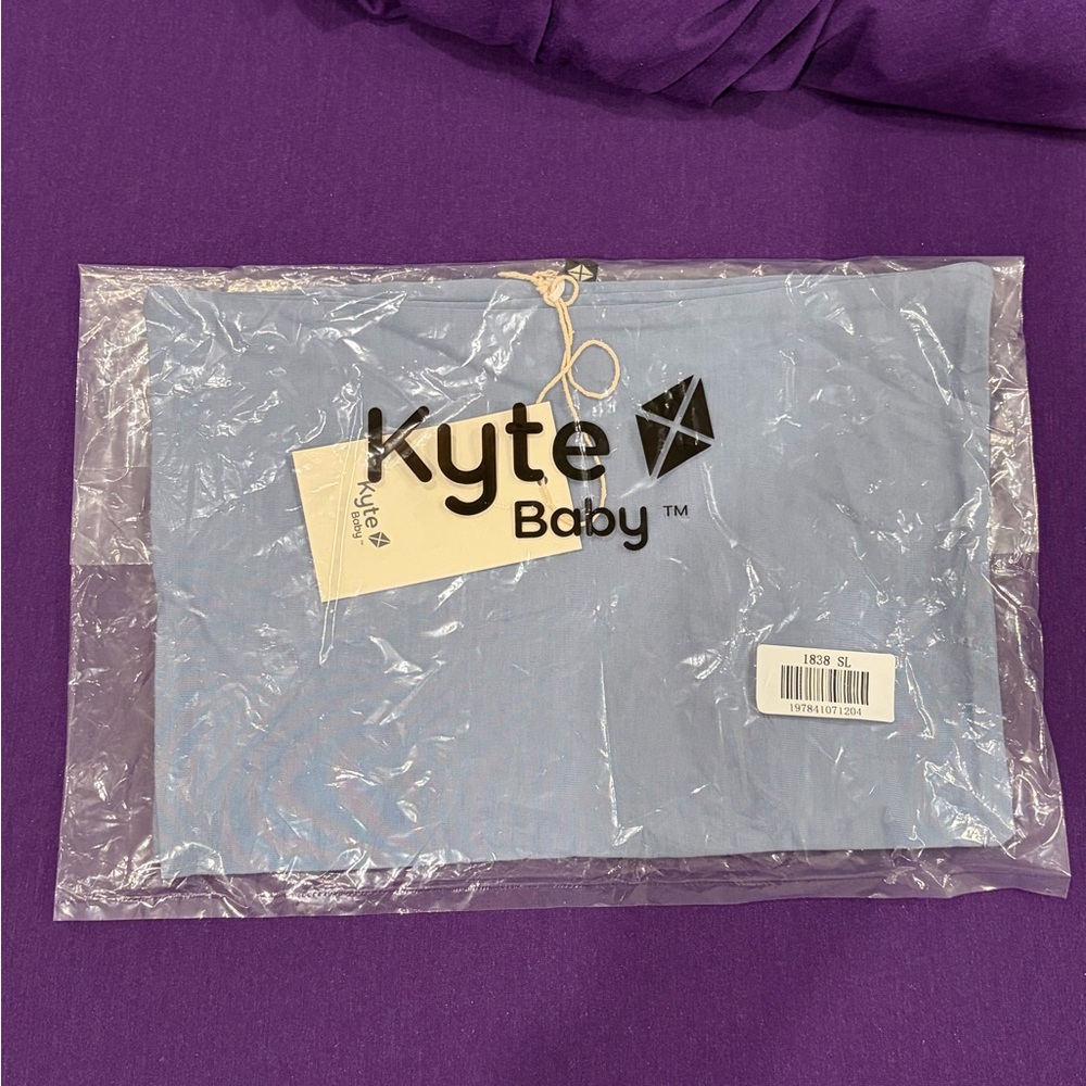 Kyte Baby NIB toddler pillowcase - Slate blue (retired color!)